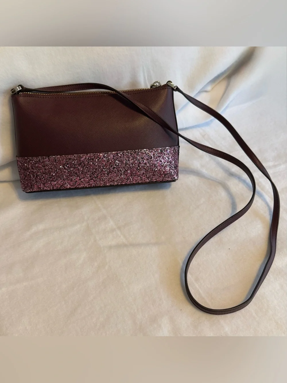 Kate Spade New York Cherrywood Glitter Crossbody Bag - Picture 6 of 9